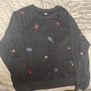 Old Navy flower pullover